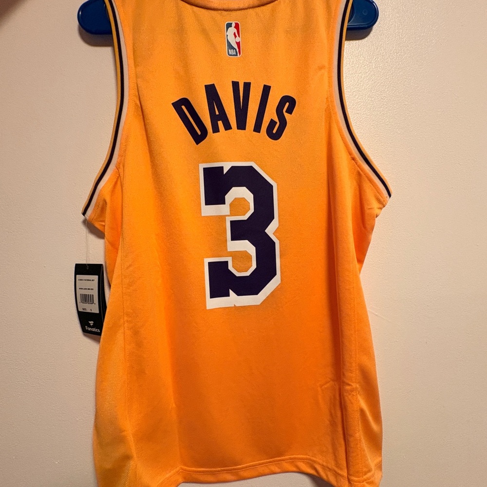 Anthony Davis 3 Fanatics Gold/ Purple Basketball Jersey